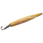 Nóż do łyżek BEAVER CRAFT, 25 mm, dwustronny z długą rękojeścią