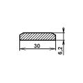 Dłuto stolarskie płaskie NAREX Standard - nr kat. 8101 - przekrój