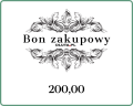 Bon zakupowy o wartości 200 zł - szablon nr 2 - elegancki