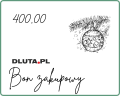 Bon zakupowy o wartości 400 zł - szablon nr 3 - świąteczny
