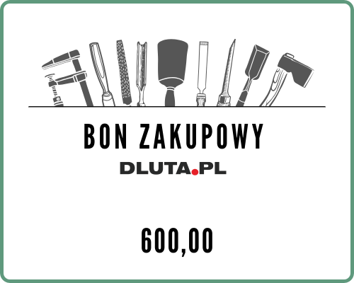Bon zakupowy o wartości 600 zł - szablon nr 1 - prosty