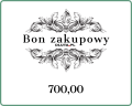 Bon zakupowy o wartości 700 zł - szablon nr 2 - elegancki