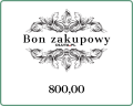 Bon zakupowy o wartości 800 zł - szablon nr 2 - elegancki