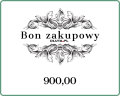 Bon zakupowy o wartości 900 zł - szablon nr 2 - elegancki