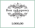 Bon zakupowy o wartości 1.000 zł - szablon nr 2 - elegancki