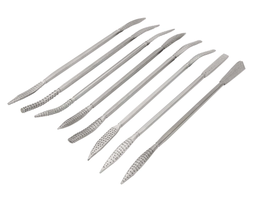 Zestaw 8 tarników profilowych do pracy zgrubnej (nr 3) HATTORI, 270 mm