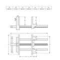 Wymiary imadła stolarskiego stołowego STANDARD