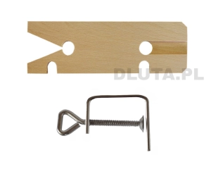 Zacisk i podkładka do pił włosowych