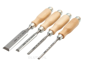 Zestaw dłut stolarskich płaskich NAREX Standard - 4 cz. (8, 10, 16, 32 mm)