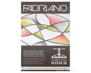 Papier do linorytu Fabriano UNICA, 50% bawełny, format A4