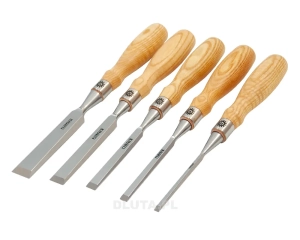 Zestaw dłut stolarskich płaskich NAREX Richter - 5 cz. w kasecie (6, 10, 13, 19, 25 mm)